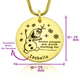 Melting Snowman Necklace - Mothers Jewellery by Belle Fever