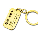 Personalised Music Tag Keyring - Music Tags by Belle Fever