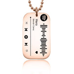 Personalised Music Tag Keyring - Music Tags by Belle Fever