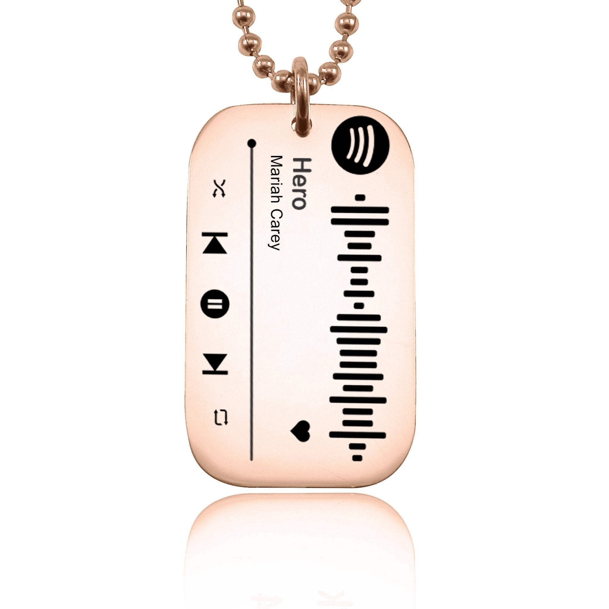 Personalised Music Tag Keyring - Music Tags by Belle Fever