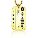 Personalised Music Tag Keyring - Music Tags by Belle Fever