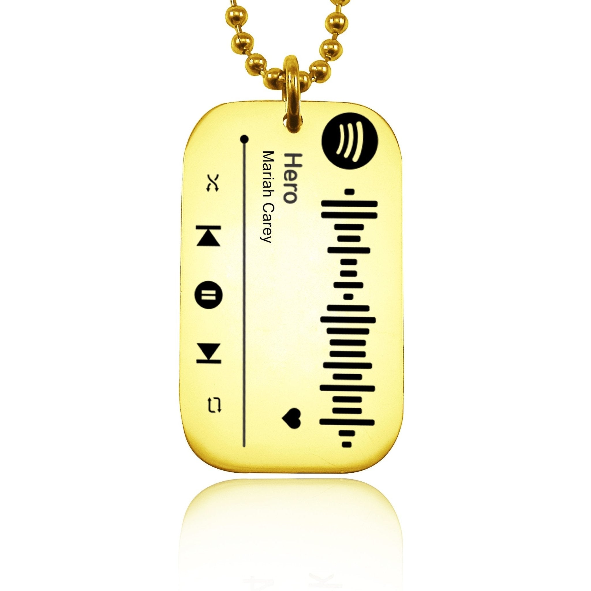 Personalised Music Tag Keyring - Music Tags by Belle Fever