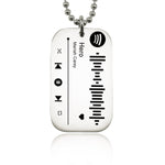 Personalised Music Tag Keyring - Music Tags by Belle Fever