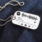 Personalised Music Tag Keyring - Music Tags by Belle Fever