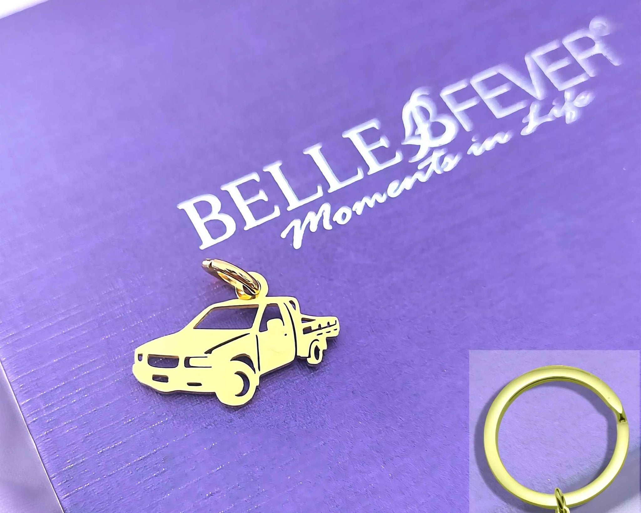 Pick up Truck Charm for Keyring - Keyrings by Belle Fever