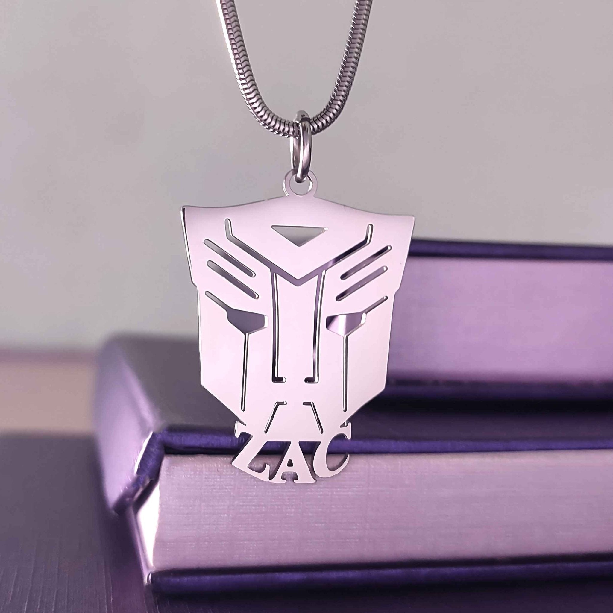 Robot Machine Name Necklace - Name Necklaces by Belle Fever