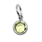Silver Hanging Birthstone Charm - 0 - Options Variants