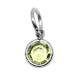 Silver Hanging Birthstone Charm - 0 - Options Variants