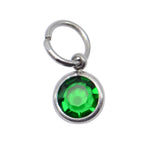 Silver Hanging Birthstone Charm - 0 - Options Variants